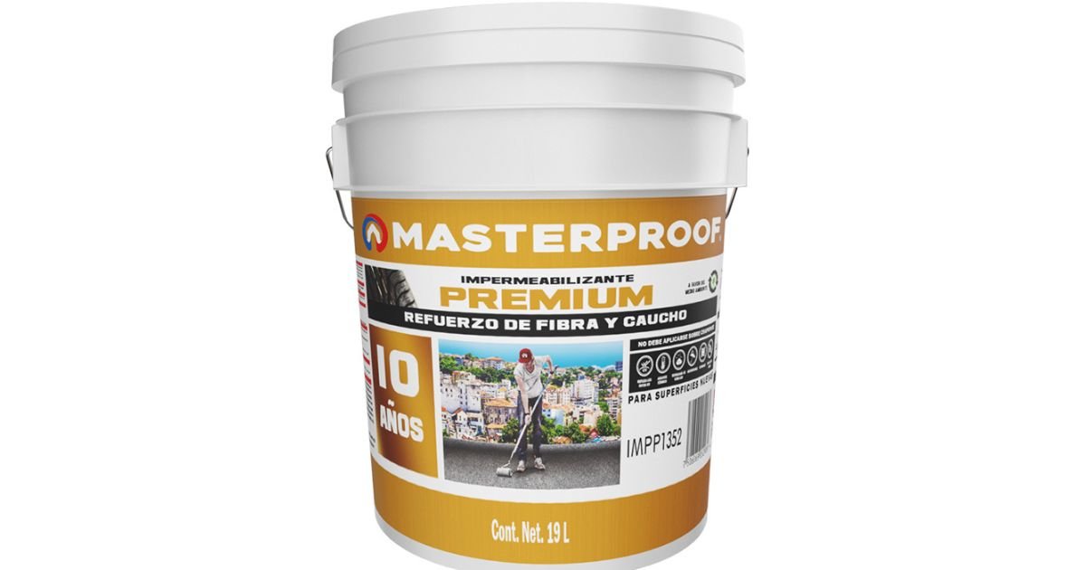 IMPERMEABILIZANTE PREMIUM REFUERZO DE FIBRA Y CAUCHO
